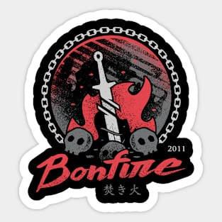 Bonfire Moonlight Sticker